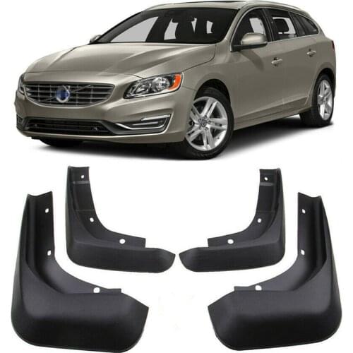4PCS Front Rear Car Mudguards fender Mud Flaps Fit For 2010-2018 2011 2012 2013 2014 2015 2016 Volvo V60 Mudflaps Splash Guards