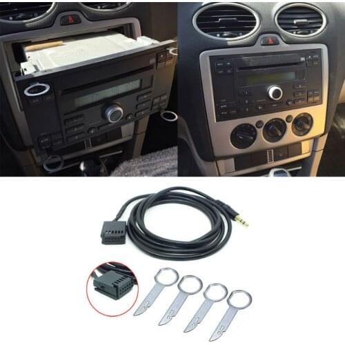 6000CD AUX-IN Wire Adapter Car Stereo 6000-CD AUX CABLE For Ford Fiesta Focus 6000 D5QE