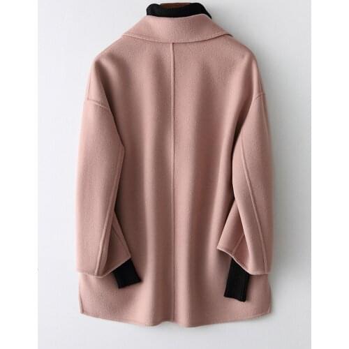 Abrigos Mujer Invierno Double-side Wool Coat Women Short Casual Wool Coat Female Spring Autumn Jacket 38066 WYQ1430