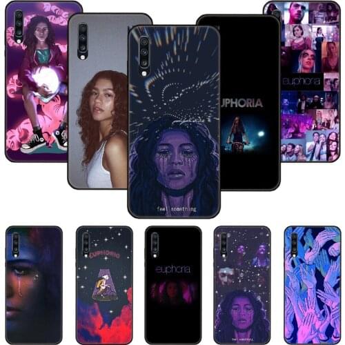 Phone Case For Samsung Galaxy A 50 51 71 70 7 5 10 20 30 40 41 21 S E Black Cover Funda Fashion American TV Series Euphoria