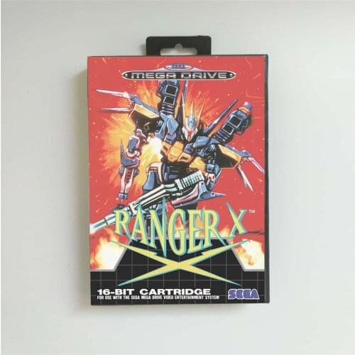 Ranger X - EUR Cover With Retail Box 16 Bit MD Game Card for Megadrive Genesis Video Game Console