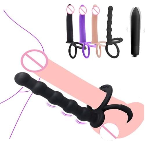 Dildos Double Penetration Vibrators Penis Strapon Dildo Strap On Penis Anal Beads Plug Sex Toys For Woman Men Lesbian Sexshop