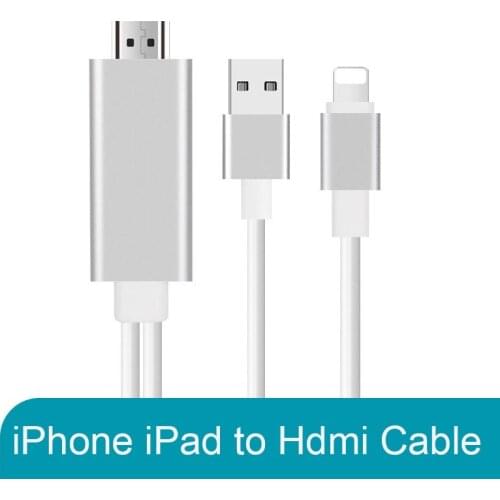 HDMI-compatible Cable for Lightning iPad iPhone to HD Cable HDTV USB AV Adapter Audio Video Conveter USB Cable 1080P for iPhone