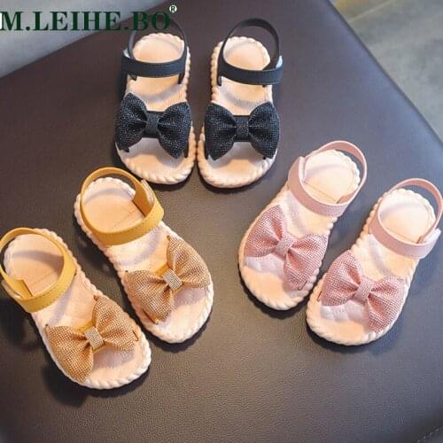 Toddler Infant Kids Baby Girls Party Princess Shoes Sandals Children Girls Sandals Bowknot Beach Childrens Shoes Performance