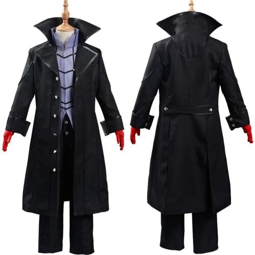Persona Joker Cosplay Costume Kids Children Shirt Pants Outfits Halloween Carnival Suit