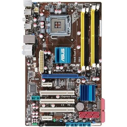 ASUS P5QLD PRO Socket LGA 775 Intel P43 Desktop PC Motherboard DDR2 16GB Q8200 Q8300 CPUS 12×USB2.0 6×SATA II ATX PCI-E X16 Slot