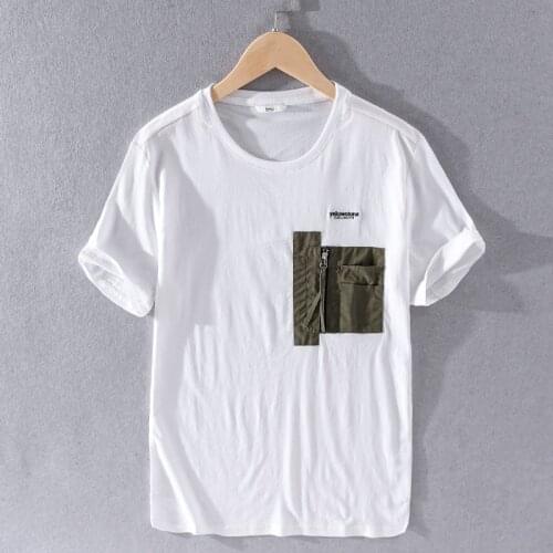 Suehaiwes style Italy brand linen t shirt men fashion casual t-shirt for men o-neck tshirt mens comfortable white t shirts male