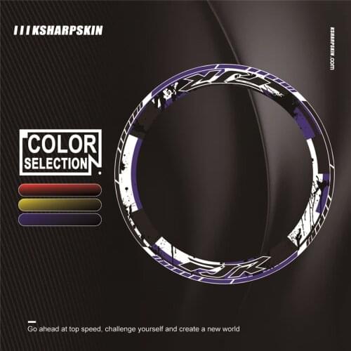 4 X Thick Edge Outer wheel Sticker Stripe Wheel reflective Decals Fit YAMAHA FJR