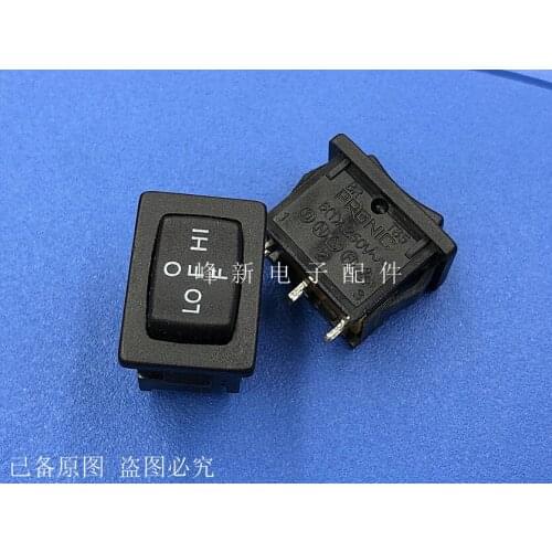 Original new 100% press button to switch rocker switch 15*21 short foot 3 gear 3pin 6A250V