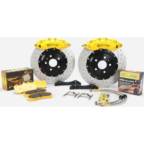 High performance yellow GT6>4 front floating disc for bmw e90 m3 19inch rims