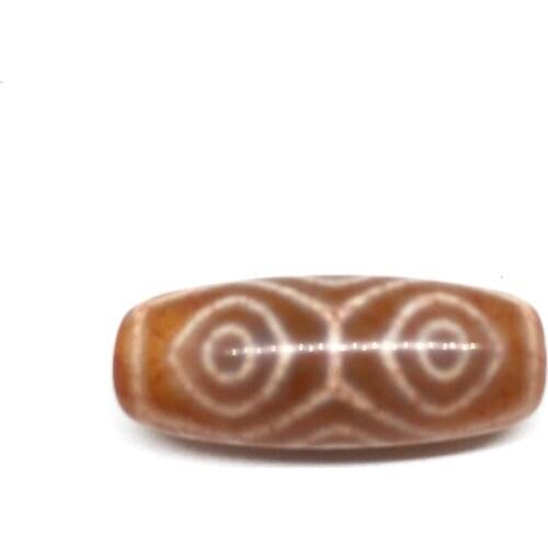 Rare Patterns 12mm*30mm Dragon Eyes Red Color Natural Agate Amulet Dzi Beads for Bracelet DIY Jewelry Making