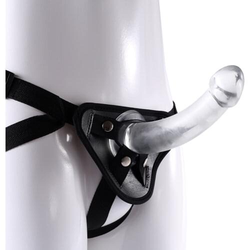 Sex Games Transparent Penis Lesbian Ultra Elastic Harness Belt Strap On Dildo for Women Couples Vagina Anal Sex