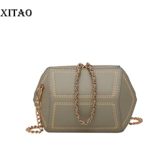 XITAO Simplicity All-match Shoulder Bags Women Mini Bright Line Decorate 2021 New Fashion Handbags Diagonal Span WMD2719
