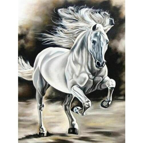 Horse Animal DIY 11CT Cross Stitch Embroidery Kits Needlework Craft Set Cotton Thread Printed Canvas Home Decoration New Sell