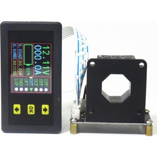 VAC9010H Hall Coulombmeter DC90V Voltmeter Ammeter LCD Two-Way Current Voltage F1FC