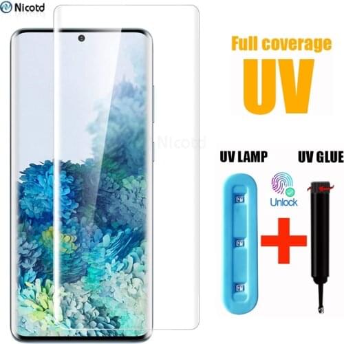 UV Tempered Glass For Samsung Galaxy S10 S9 S8 Glass on Samsung S8 S9 S10 Plus Screen Protector For Samsung Galaxy S20Plus Ultra