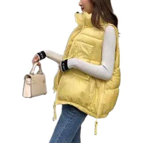 Cotton vest womens short 2021 new style Korean fashion down cotton winter outer wear vest jacket spring autumn fashion womens