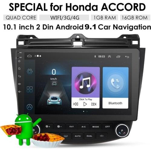 10.1" Android 9.1 Stereo Car Radio GPS Navigation Car MP5 Multimedia Player For Honda Accord 2003-2007 2din Dvd Audio