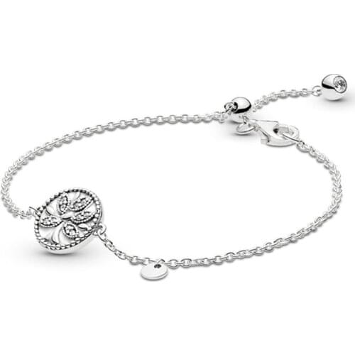 2019 NEW 100% 925 Sterling Silver Tree of Life Bracelet For DIY Europe Women Beaded Original Fashion Girl Jewelry Gift
