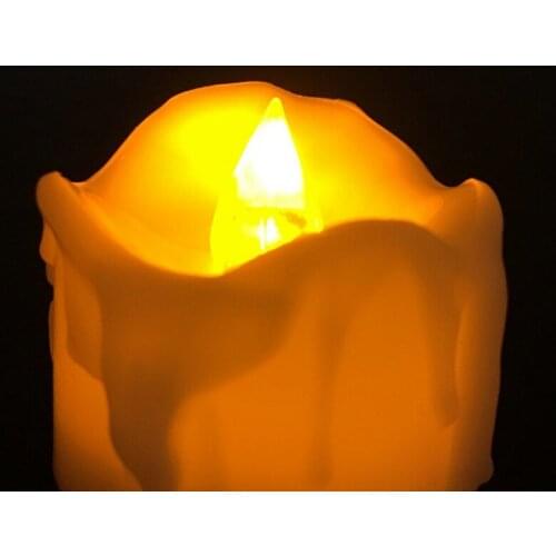 240pcs/lot Flameless LED Tea Light Candle dipped Wax Dripped Battery Operate Electronic smokeless lamp f/Wedding Xmas Home Party