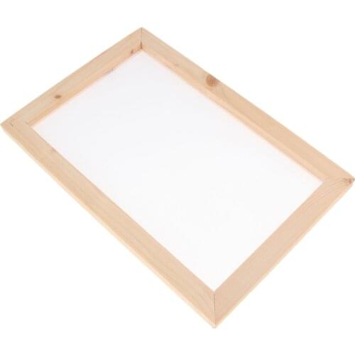 3 PCS Paper Making Frame Screen, can Use Inks, Acrylic Paints or Coloured Recycled Paper to Die the Paper to Any Desired Colour