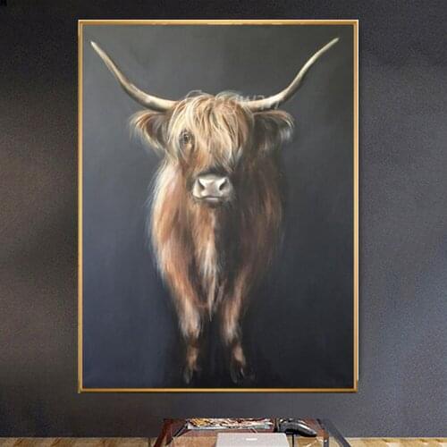 5d diy Diamond Painting Highland Cow full drill animal yak bull Diamond embroidery crystal sale diamond mosaic home decoration