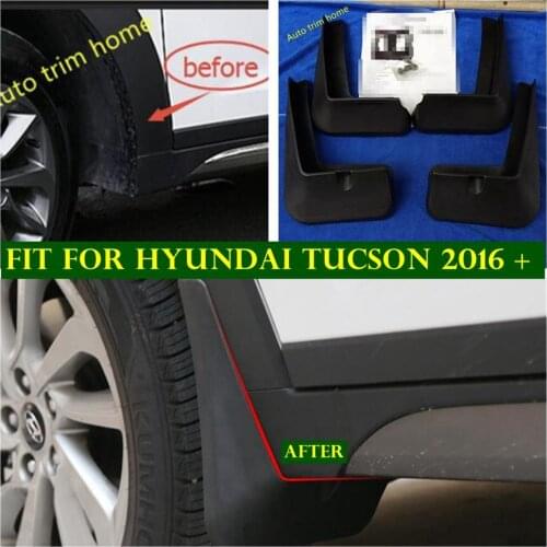 More Protection Front + Rear Mudguards Mud Flap Flaps Splash Guards Fender Cover Fit For Hyundai Tucson 2016 2017 2018 2019 2020