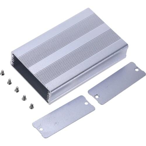 Project Instrument Case Silver Aluminium Enclosure Case 25x70x110mm Electronic Diecast Stompbox Project Box