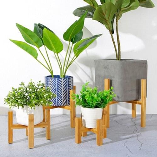 Eco-Friendly Healthy Durable High-quality Wood Plant Modern Adjustable Plant Holder for Flower