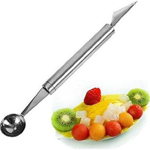 Fruit Carving Knife Watermelon Baller Decorating Tools Ice Cream Dig Ball Scoop Spoon Baller Diy Assorted Cold Dishes Tool