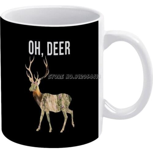 Coffee Mugs 330ml Creative Travel Mug and Cup Office Drinkware Mugs Tazza Deer Lovers Deer Lover Funny Deer Funny Hunting Funny