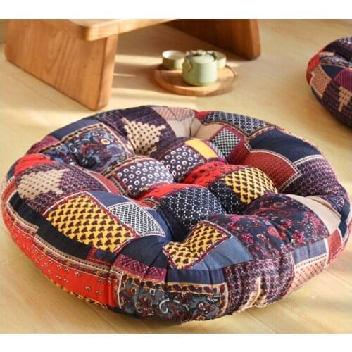 Winter Autumn Cotton Linen Square Floor Pillow Breathable Soft Sofa Chair Cushion Warm Butt Pads Tatami Mattress Home Decor