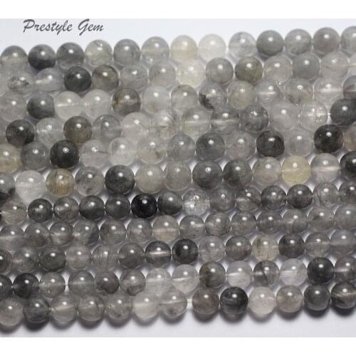 Meihan Free shipping (2 strands/set) natural 10 mm cloudy quartz round loose beads for jewelry making design or gift