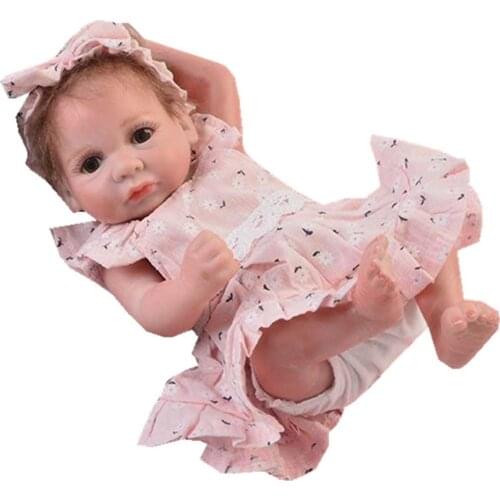 Cute Sleeveless Dress Headband Underpants Outfits for 10/ 11 inch Reborn Baby Newborn Girl Dolls Clothes, Set of 3 Pieces