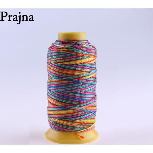 Prajna 1000D High Tenacity Strong Sewing Thread Polyester Sewing Multicolor Thread For Beading Jewelry DIY Hand Made Accessory