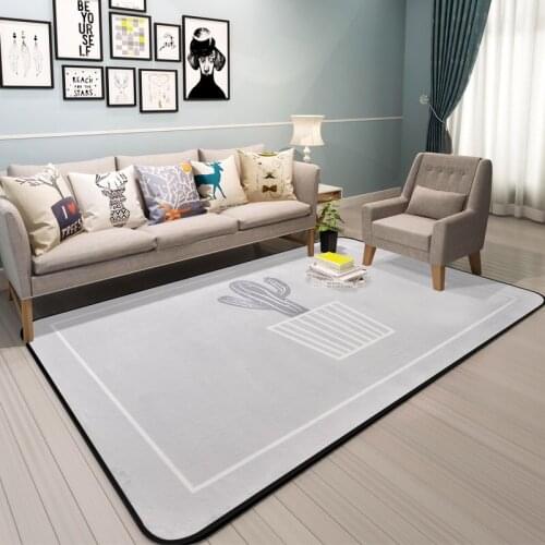 New Cactus Carpet for Bed Room Modern Plant Rugs Living Room Carpets Bape Mats 100*150cm Soft Kids Carpet Home Room Mats Doormat