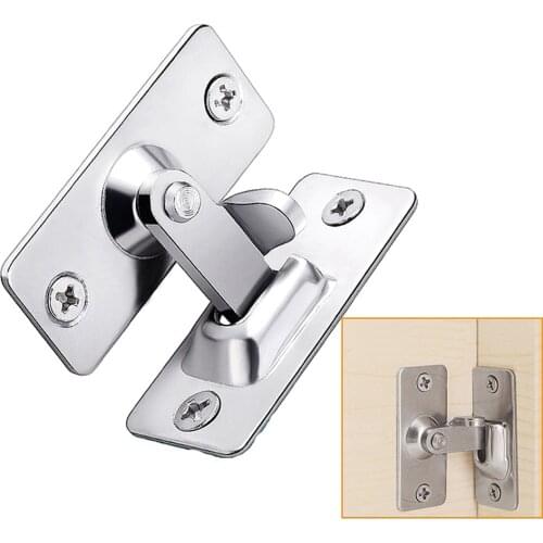 Sliding Door Buckle Stainless Steel 90 Degrees Right Angle Lock Hardware Tools Safety Door Window Bolt