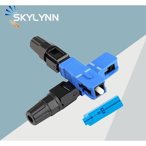 SC/UPC Fiber Optic Fast Connector， High Quality Single Mode FTTH Embedded Quik Connector