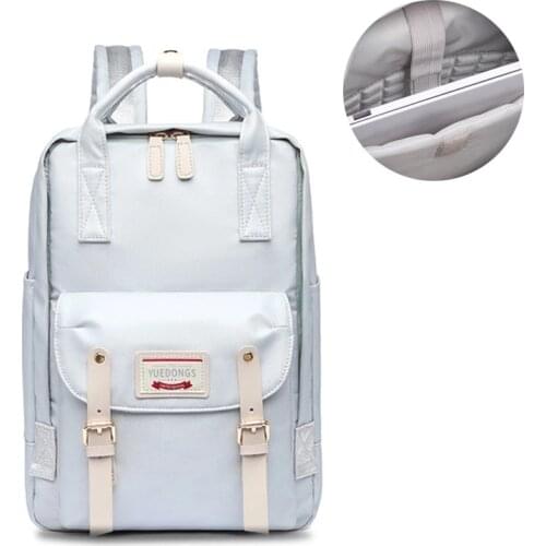 Double S houlder Computer Bag Female Large Capacity Backpack Oxford Cloth Student Schoolbag 2021