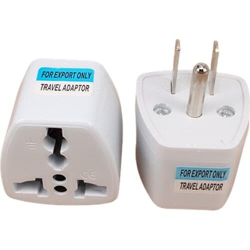 1PCS Universal EU UK AU to US USA 3-Pins USA Plug Canada AC Travel Power Plug Adapter Converter