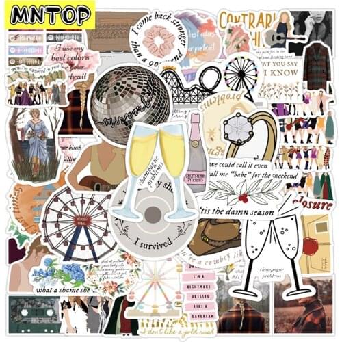 10/30/50Pcs/set Mixed Taylor Famous Singer Cartoon Sticker For Motorcycle Laptop Luggage Kids Toy Fridge Phone Case Pvc Diy