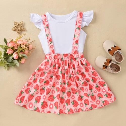 2021 Fashion Kids Girls Floral Dress Sling Dress Suspender Summer Casual Sleeveless Printed Dress Clothes For Girl Toddler