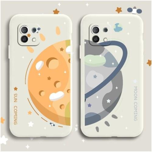 Beautiful Moon Phone Case For Xiaomi Mi 11 10T 10T Pro 10 S lite Ultra 9T 9 8 Note 10 Pro Poco F3 F2pro X2 Silicone Cover