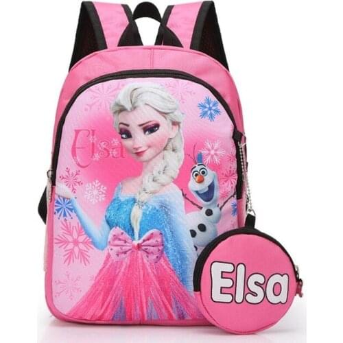 Children Pink Elsa School Bag Cartoon Lovely Baby Backpack Grils School Bags Gift For Kids Backpacks mochila escolar