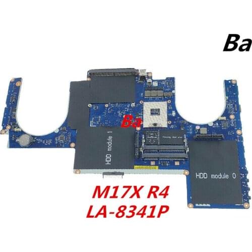 For Dell Alienware M17X R4 Laptop Motherboard Without CPU Integrated Graphics Card LA-8341P Motherboard Fully tested