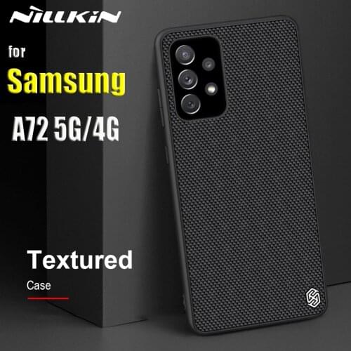 For Samsung A72 4G Case Casing Nillkin Textured Nylon Fiber Durable Non-slip Shockproof Back Cover for Galaxy A72 5G Capa Funda