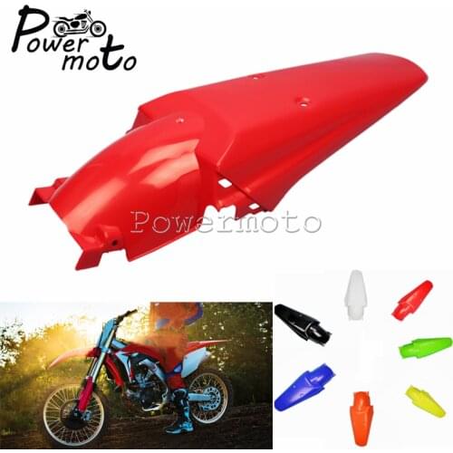 Motorcycle Red Rear Fender Mudguard Cover Racing Dirt Bike Motocross MX Enduro Supermoto For Honda CRF XR CR 125 250 450 500