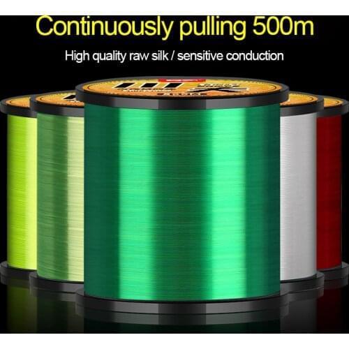 500M Nylon Fishing Line Diameter 0.10mm To 0.47mm Japanese Durable Monofilament Rock Sea/Freshwater Fishing Wire Fishing Tackle