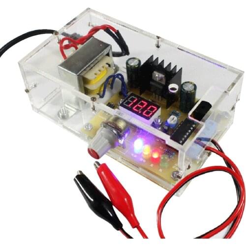LM317 1.25V-12V Continuously Adjustable Regulated Voltage Power Supply DIY Kit Lab Bench Power Supply Module Power Supply Board
