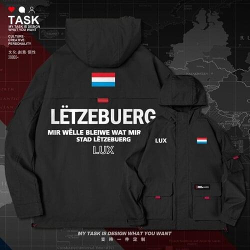 Luxembourg Luxembourger LUX men jacket hooded nation flag mens coat chaquetas hombre jackets new long sleeve autumn clothes